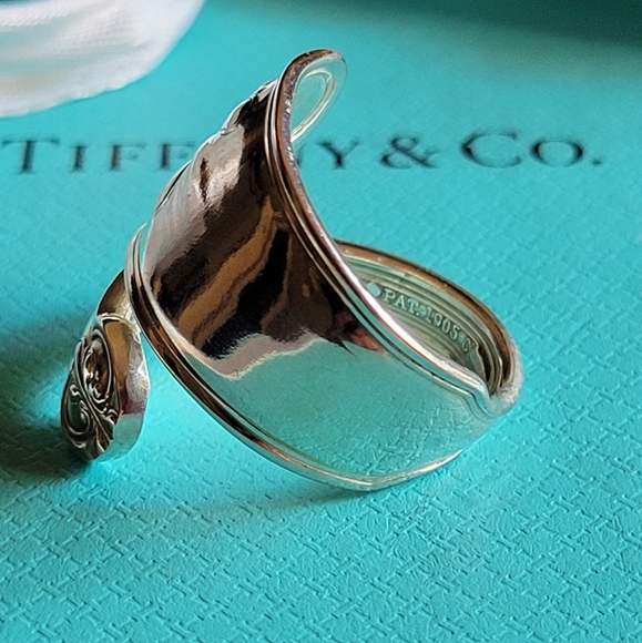 1905 Tiffany & Co Shell & Thread Spoon Ring #12 - Picture 5 of 15